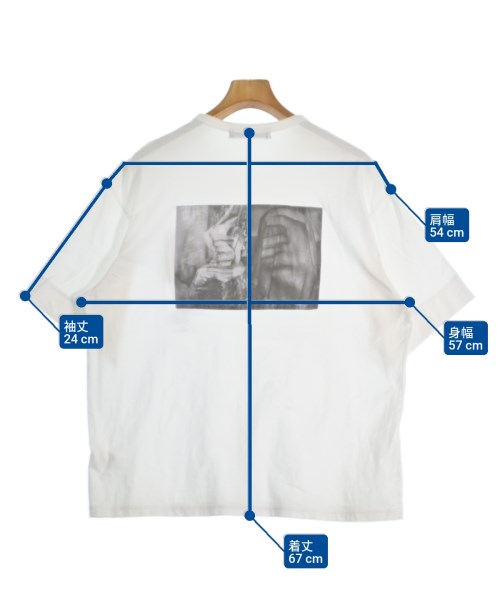 TARO HORIUCHI（タロウホリウチ）Tシャツ・カットソー 白 サイズ:1(S位) メンズ/2200659791108