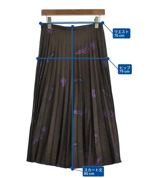 near.nippon（ニアーニッポン）ロング・マキシ丈スカート 茶 サイズ:38(M位) レディース/2200698563025