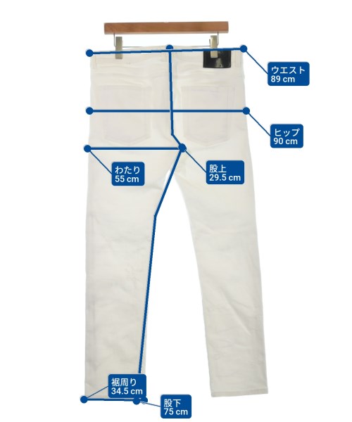 DIESEL BLACK GOLD（ディーゼルブラックゴールド）デニムパンツ 白 サイズ:-(M位) メンズ/2200491492133