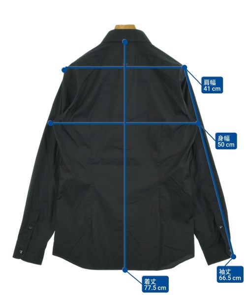 DIESEL BLACK GOLD（ディーゼルブラックゴールド）カジュアルシャツ 黒 サイズ:48(L位) メンズ/2200536100252