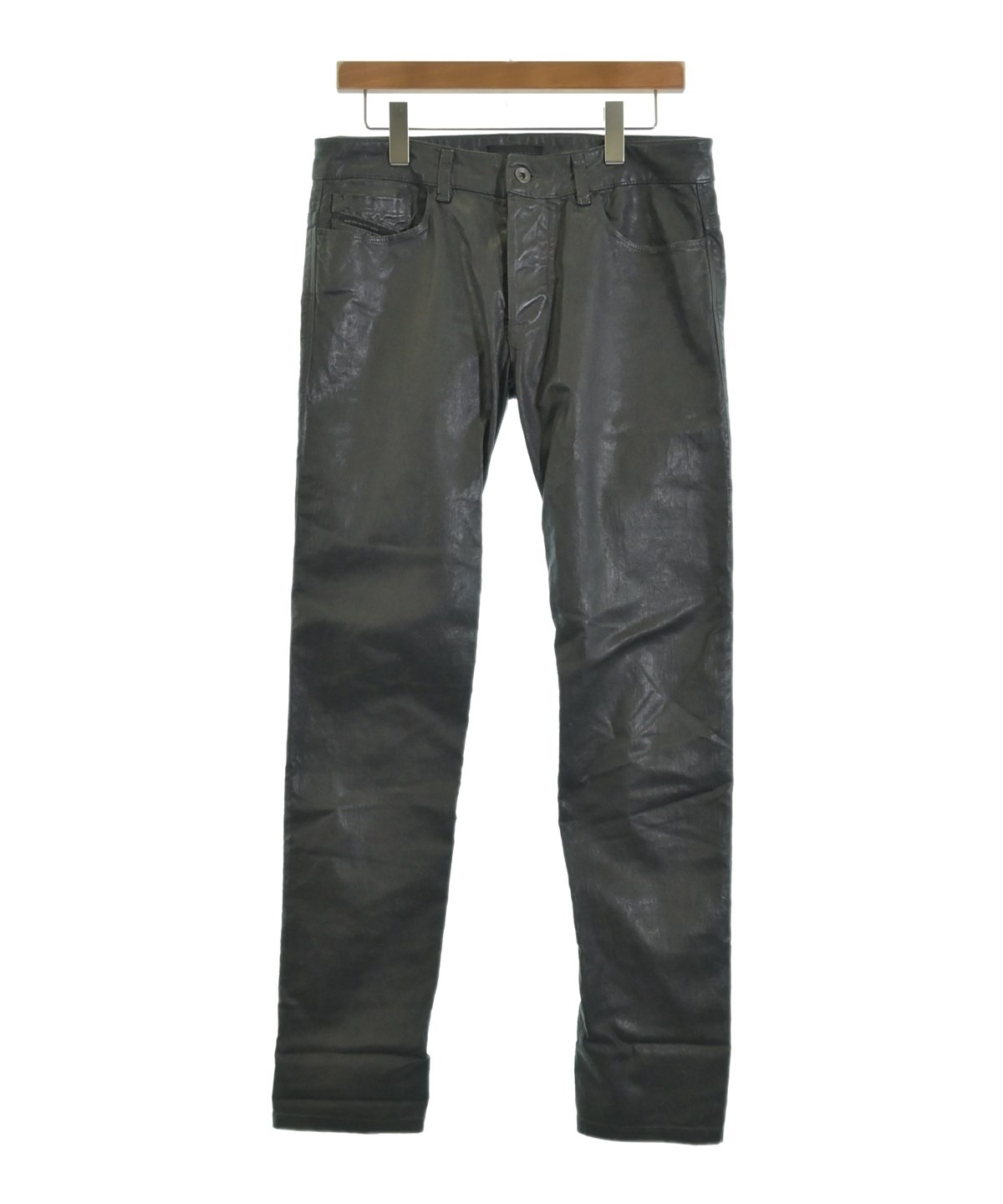 P-BIMY-FUR Track pants with hairy-trim logo｜グリーン