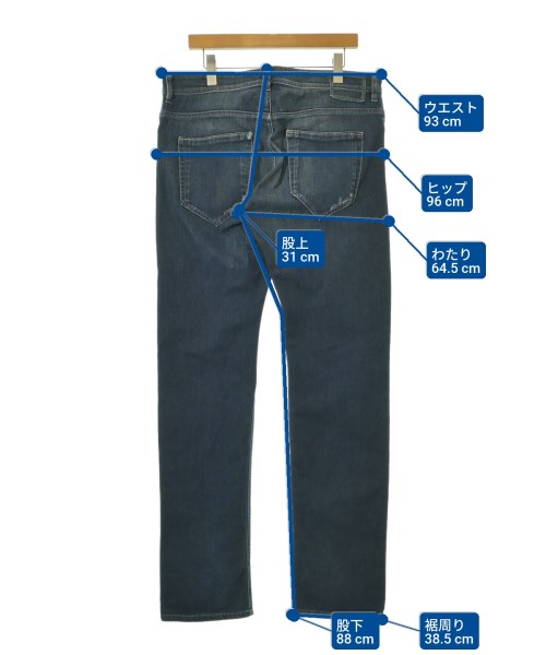 DIESEL BLACK GOLD（ディーゼルブラックゴールド）デニムパンツ 紺 サイズ:34(XL位) メンズ/2200544052307