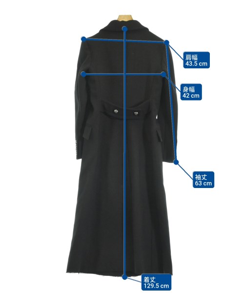 DIESEL BLACK GOLD（ディーゼルブラックゴールド）チェスターコート 黒 サイズ:42(L位) レディース/2200626804046