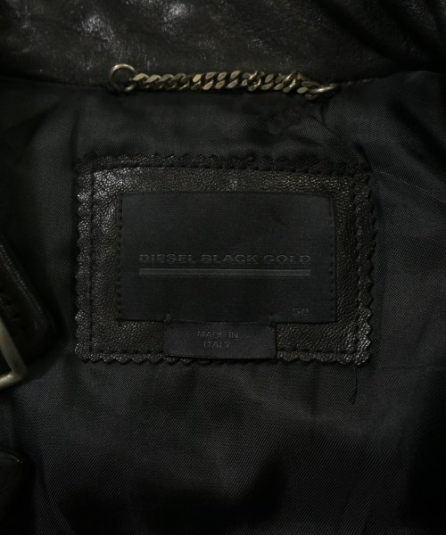 DIESEL BLACK GOLD（ディーゼルブラックゴールド）ライダース 黒 サイズ:50(XL位) メンズ/2200628912015