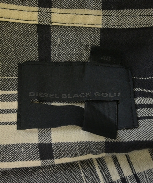 DIESEL BLACK GOLD（ディーゼルブラックゴールド）カジュアルシャツ 黒 サイズ:48(M位) メンズ/2200613327145