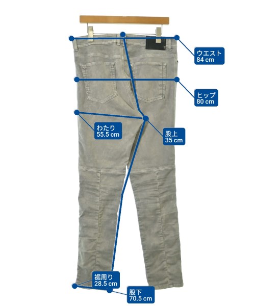DIESEL BLACK GOLD（ディーゼルブラックゴールド）デニムパンツ グレー サイズ:30(M位) メンズ/2200568412088