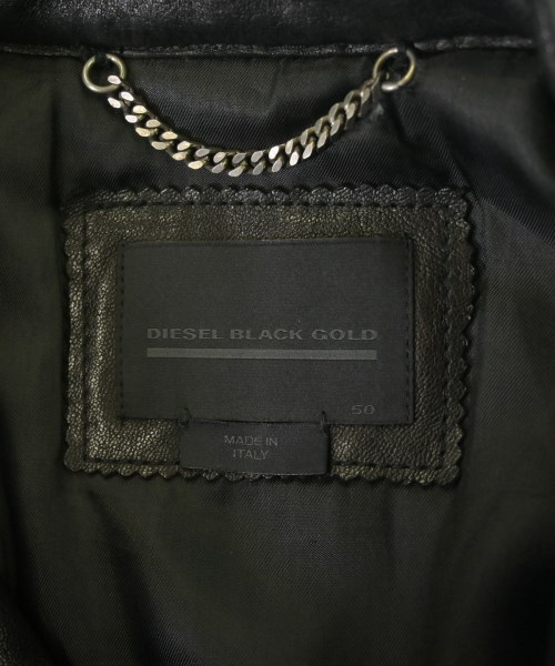 DIESEL BLACK GOLD（ディーゼルブラックゴールド）ライダース 黒 サイズ:50(XL位) メンズ/2200697043016