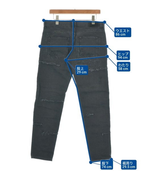 DIESEL BLACK GOLD（ディーゼルブラックゴールド）デニムパンツ 黒 サイズ:32(L位) メンズ/2200654938263