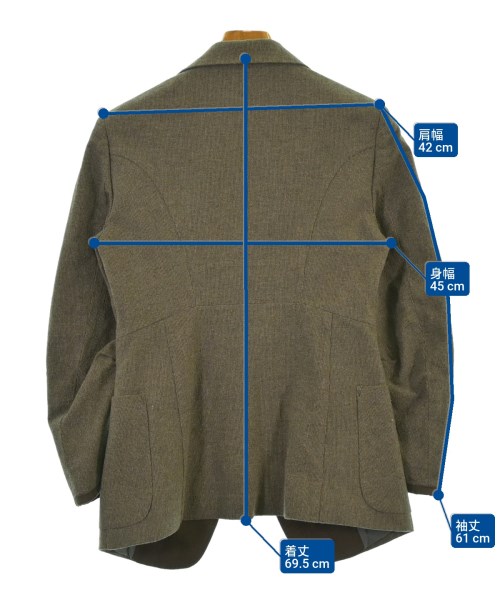 DIESEL BLACK GOLD（ディーゼルブラックゴールド）ジャケット 茶 サイズ:S メンズ/2200648116011