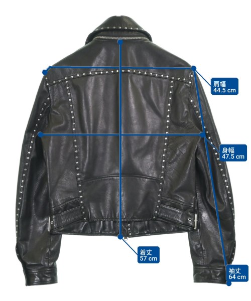 DIESEL BLACK GOLD（ディーゼルブラックゴールド）ライダース 黒 サイズ:46(M位) メンズ/2200721892016