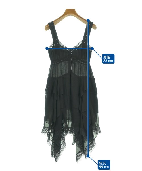 DIESEL BLACK GOLD（ディーゼルブラックゴールド）ワンピース 黒 サイズ:36(S位) レディース/2200655438045
