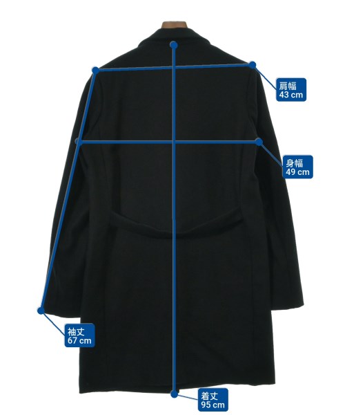 CHRISTIAN DADA（クリスチャン　ダダ）チェスターコート 黒 サイズ:46(M位) メンズ/2200656562015