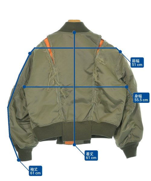 CHRISTIAN DADA（クリスチャン　ダダ）ミリタリーブルゾン カーキ サイズ:36(XS位) メンズ/2200651691017