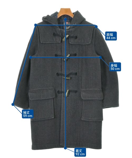 GLOVER ALL（グローバーオール）ダッフルコート グレー サイズ:48(L位) メンズ/2200634285035