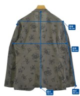 monsieur NICOLE（ムッシュニコル）テーラードジャケット グレー サイズ:50(XL位) メンズ/2200618230013