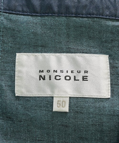 monsieur NICOLE（ムッシュニコル）テーラードジャケット 青 サイズ:50(XL位) メンズ/2200618230068