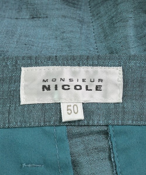 monsieur NICOLE（ムッシュニコル）スラックス 青 サイズ:50(XL位) メンズ/2200618230075