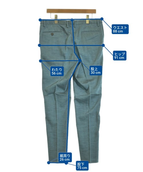 monsieur NICOLE（ムッシュニコル）スラックス 青 サイズ:50(XL位) メンズ/2200618230075