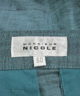monsieur NICOLE（ムッシュニコル）スラックス 青 サイズ:50(XL位) メンズ/2200618230075