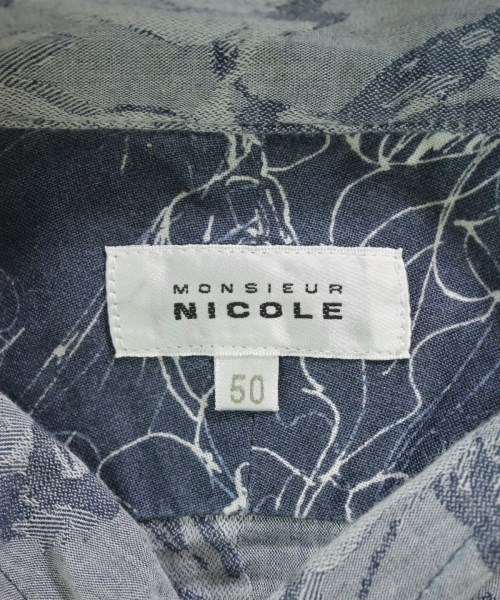 monsieur NICOLE（ムッシュニコル）カジュアルシャツ 紺 サイズ:50(XL位) メンズ/2200618230167