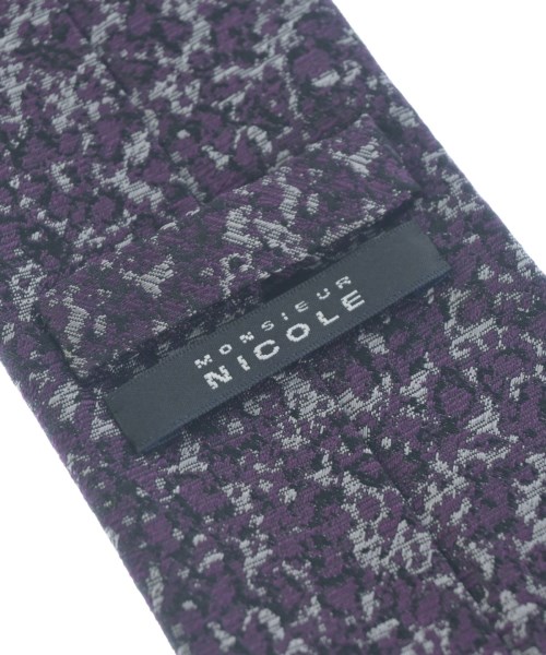 monsieur NICOLE（ムッシュニコル）ネクタイ 紫 サイズ:- メンズ/2200630242285