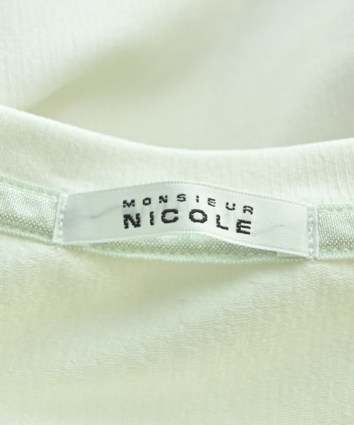 monsieur NICOLE（ムッシュニコル）Tシャツ・カットソー 白 サイズ:48(L位) メンズ/2200620456081
