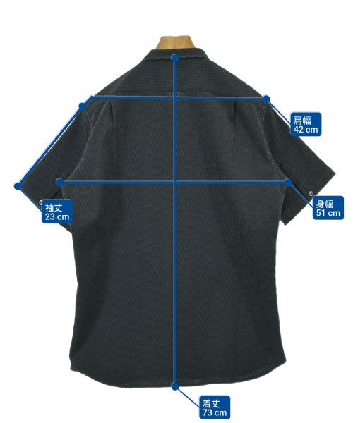 monsieur NICOLE（ムッシュニコル）カジュアルシャツ 紺 サイズ:48(L位) メンズ/2200677731025