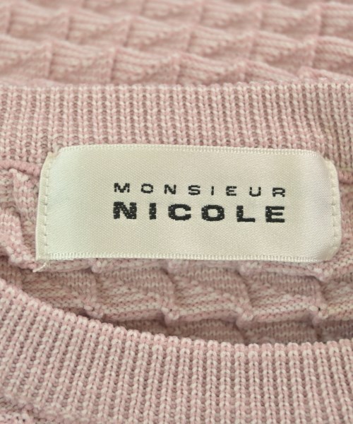 monsieur NICOLE（ムッシュニコル）ニット・セーター ピンク サイズ:48(L位) メンズ/2200680936127