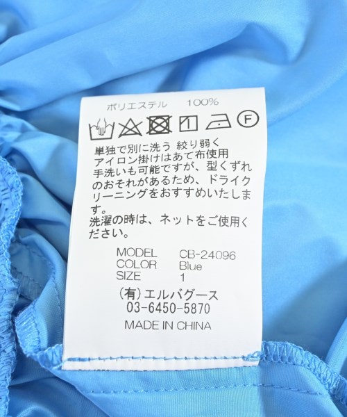 Chika Kisada（チカキサダ）ブラウス 青 サイズ:1(S位) レディース/2200623024089