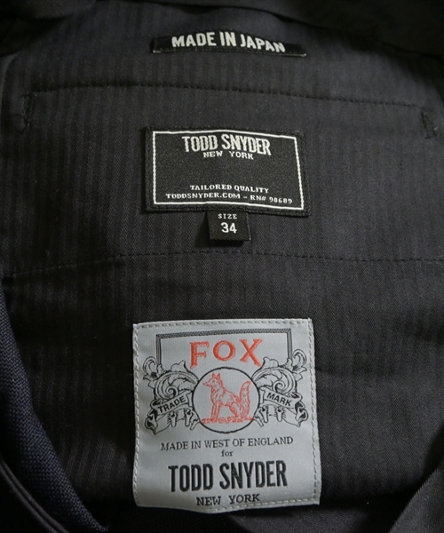 TODD SNYDER（トッド　スナイダー）スラックス 紺 サイズ:34(S位) メンズ/2200615629025