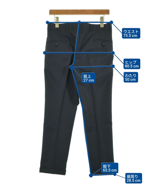 TODD SNYDER（トッド　スナイダー）スラックス 紺 サイズ:34(S位) メンズ/2200615629032