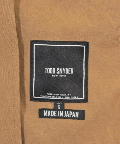 TODD SNYDER（トッド　スナイダー）トレンチコート ベージュ サイズ:S メンズ/2200674710016