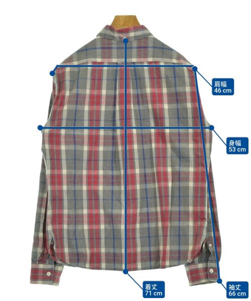 TODD SNYDER（トッド　スナイダー）カジュアルシャツ グレー サイズ:L メンズ/2200643224148