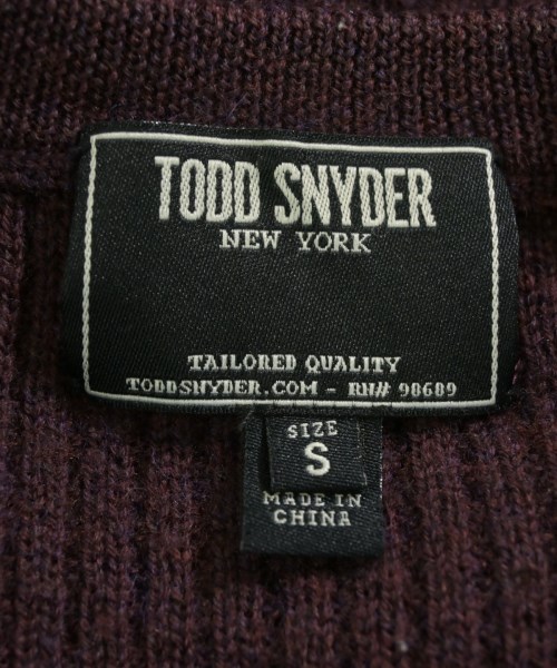 TODD SNYDER（トッド　スナイダー）ニット・セーター 赤 サイズ:S メンズ/2200657412029