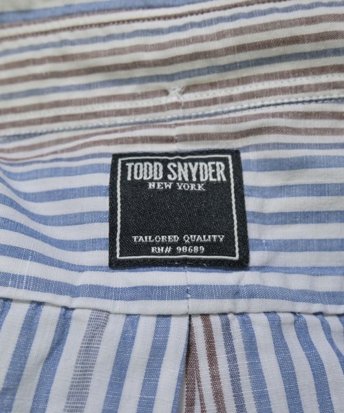 TODD SNYDER（トッド　スナイダー）カジュアルシャツ 青 サイズ:M メンズ/2200713977042