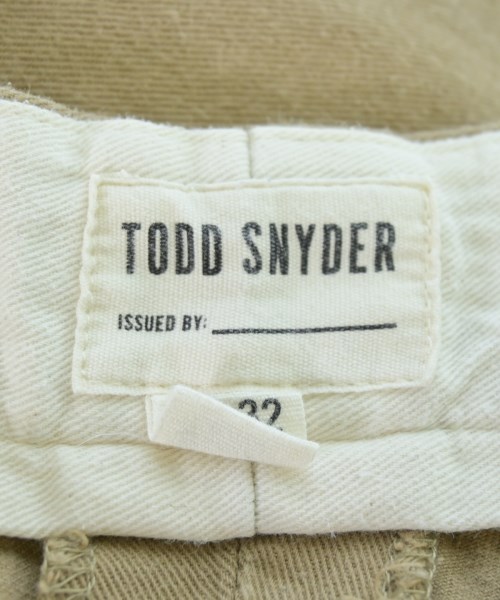 TODD SNYDER（トッド　スナイダー）チノパン ベージュ サイズ:33(L位) メンズ/2200713977073