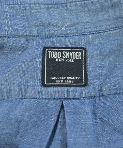 TODD SNYDER（トッド　スナイダー）カジュアルシャツ 青 サイズ:M メンズ/2200713977127