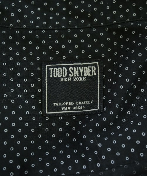 TODD SNYDER（トッド　スナイダー）カジュアルシャツ 黒 サイズ:M メンズ/2200713977141