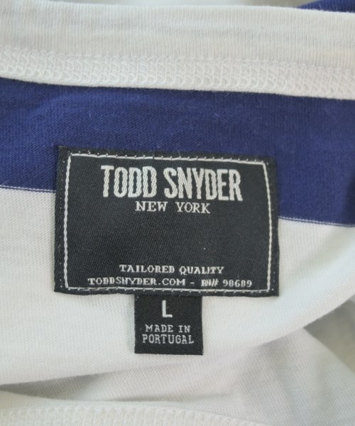 TODD SNYDER（トッド　スナイダー）Tシャツ・カットソー 白 サイズ:L メンズ/2200648494058