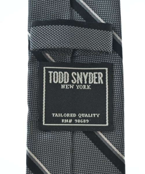 TODD SNYDER（トッド　スナイダー）ネクタイ グレー サイズ:- メンズ/2200720341249