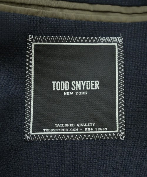 TODD SNYDER（トッド　スナイダー）テーラードジャケット 黒 サイズ:38(S位) メンズ/2200683226027