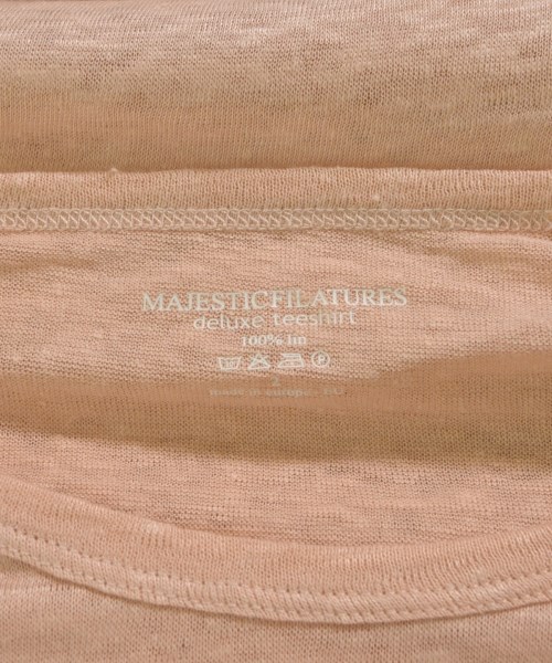 MAJESTIC FILATURES（マジェスティックフィラチュール）Tシャツ・カットソー ピンク サイズ:2(L位) レディース/2200629984073