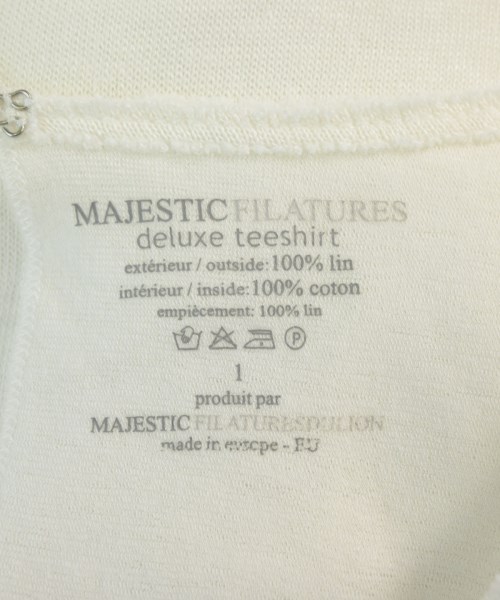 MAJESTIC FILATURES（マジェスティックフィラチュール）ノースリーブ 白 サイズ:1(S位) レディース/2200710734020