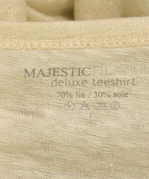MAJESTIC FILATURES（マジェスティックフィラチュール）Tシャツ・カットソー ベージュ サイズ:1(S位) レディース/2200724092024
