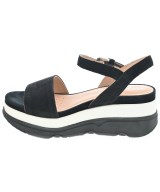 GEOX（ジェオックス）サンダル 黒 サイズ:EU38 1/2(25cm位) レディース/2200640423032