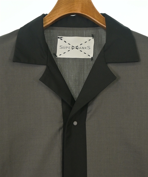 SUPERTHANKS（スーパーサンクス）カジュアルシャツ グレー サイズ:M メンズ/2200621431100