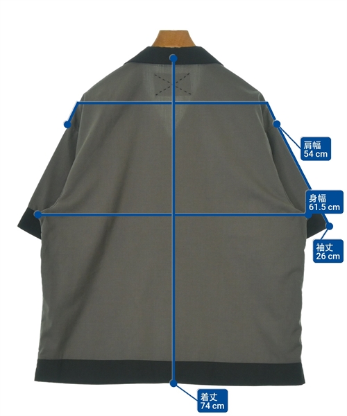 SUPERTHANKS（スーパーサンクス）カジュアルシャツ グレー サイズ:M メンズ/2200621431100