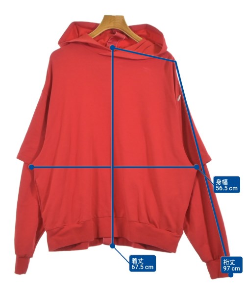 SUPERTHANKS（スーパーサンクス）パーカー 赤 サイズ:M メンズ/2200629669031