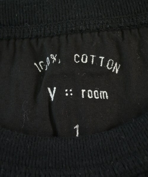 v::room（ヴィルーム）Tシャツ・カットソー 黒 サイズ:1(S位) メンズ/2200665656583