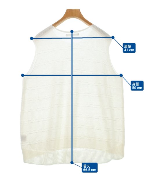 pao･de･lo（パオデロ）ベスト/ノースリーブ 白 サイズ:2(M位) レディース/2200616602096